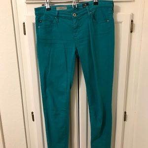 AG Teal Jeans Size 28